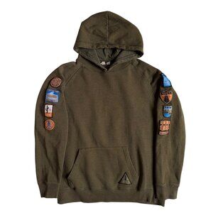 TenTree Plant Trees National Parks Patch Hoodie (Olive Green) - Size Medium